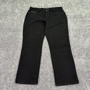 Levis 505 Jeans Womens 33x30 Black Regular Straight Leg Denim Dark Wash Casual